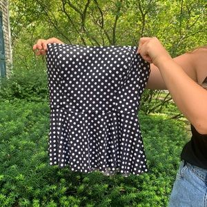 Merona Black Polka Dot Swimsuit Top